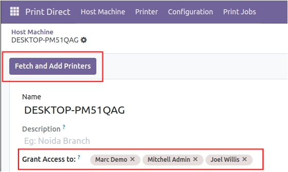 Host Machine Access